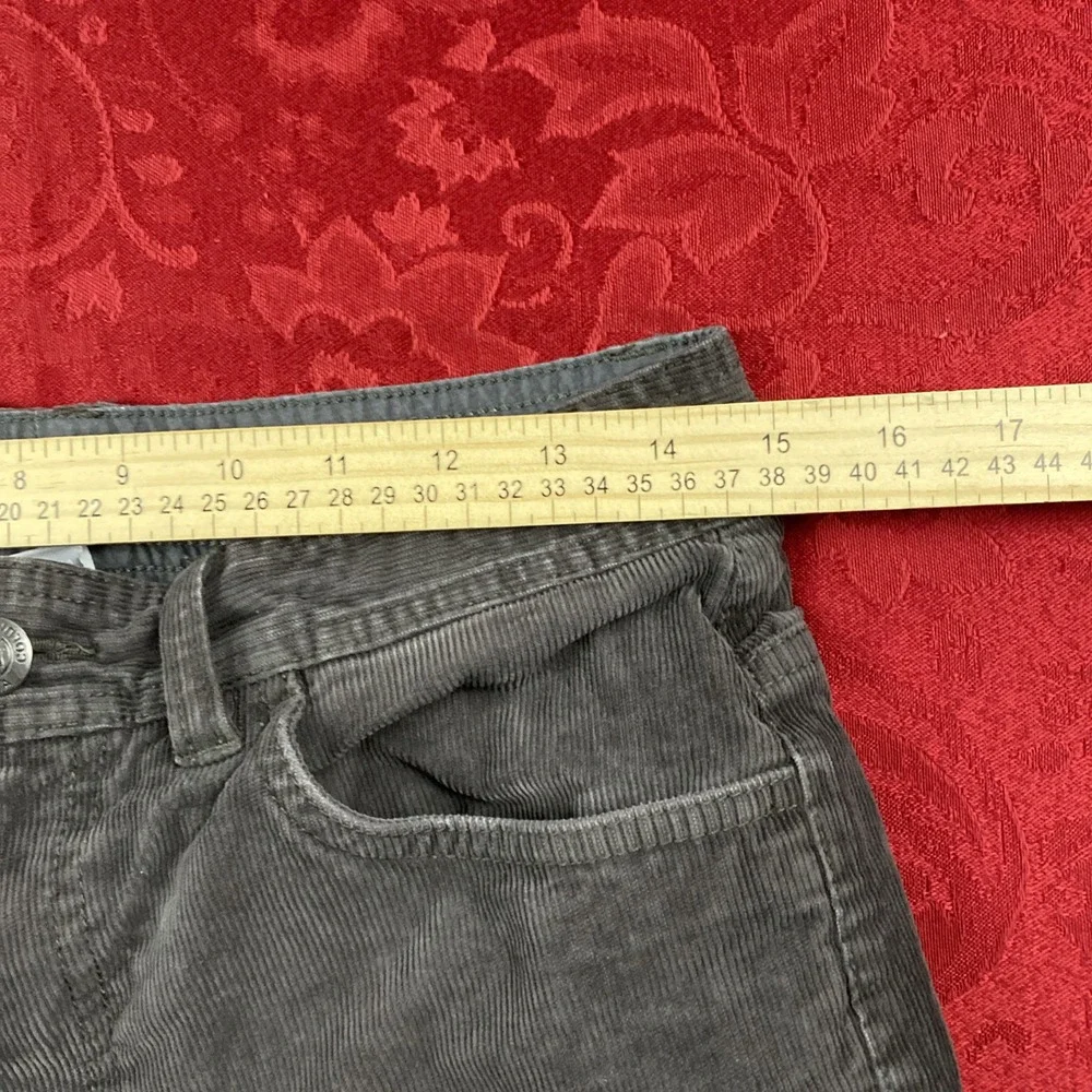 Columbia Corduroy Chino Pants Mens 30x32(meas 30) Gray 5 Pocket Straight Fit‎